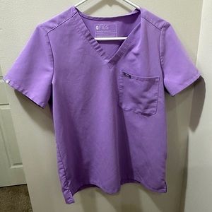 Figs purple scrub top